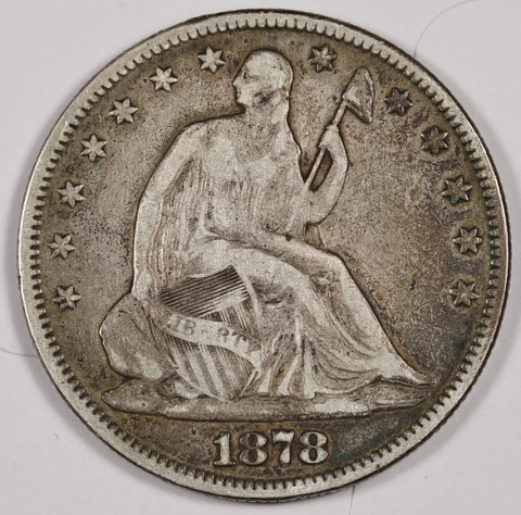 1878 Seated Liberty Half.   "Perfect" VF.  185986 Cover