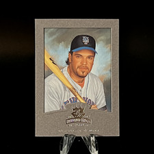 Mike Piazza 2002 Donruss Diamond Kings Silver Frame /400 #67 Mets HOF LOOK!!