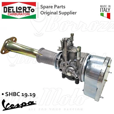 KIT CARBURATORE 19-19 COMPLETO DELLORTO PIAGGIO VESPA 50 SPECIAL / L N R NUOVO