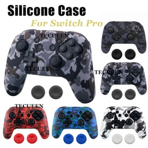 For Nintendo Switch Pro Controller Silicone Protective Skin Anti-slip Case Cover - Zdjęcie 1 z 34
