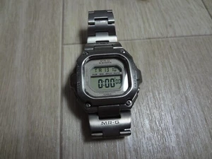 Casio G-SHOCK Men's Watch Silver Digital MRG-110T MR-G Tested Work - Picture 1 of 19