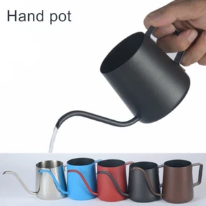 Stainless Steel Long Spout Drip Kettle Narrow Gooseneck Hand Pour Over Coffees - Picture 1 of 19