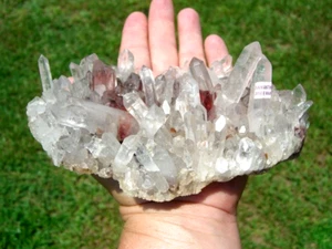 DIAMANTINA LASER Quartz Very Rare Dazzling Clear Cluster of Points For Sale - Picture 1 of 12