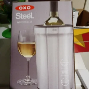 OXO Stainless Steel Wine Bottle Chiller Cooler 3110300 (New) - Picture 1 of 5
