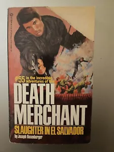 DEATH MERCHANT # 55 Slaughter In El Salvador ~ PINNACLE 1983 JOSEPH ROSENBERGER - Picture 1 of 2