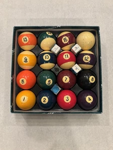 Vintage Aramith Billiard Pool Balls Set W/Box Complete - Picture 1 of 7