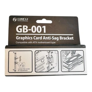 Staffa supporto anti-sag scheda grafica GPU Lian Li GB-001 nuova universale ATX EATX - Foto 1 di 3