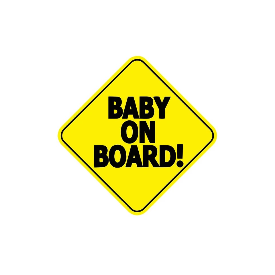 Letrero de seguridad para bebé a bordo pegatina para coche 5" x 5" Foto 1 de 4