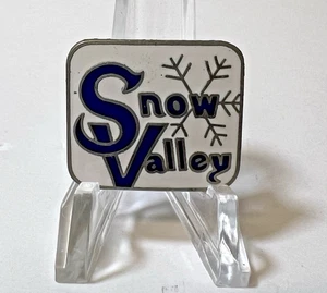 Vintage Snow Valley Skigebiet Pin Pinback 1" x 1" - Bild 1 von 2