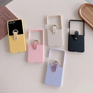 Custodia supporto anello antiurto per Samsung Galaxy Z Flip 7/Z Flip 6/Z Flip 5 - Foto 1 di 14