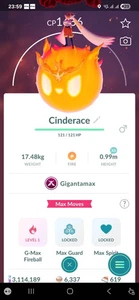 Pokémon Gigantamax Cinderace Tr@de GO - Imagen 1 de 1