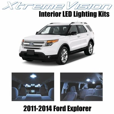 XtremeVision Interior LED for Ford Explorer 2011-2014 (6 PCS) Cool White - Image 1 of 4
