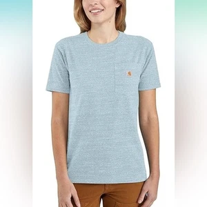 Carhartt Women's Plus Size Loose Fit Heavyweight Short-Sleeve Pocket T-Shirt S - Picture 1 of 3