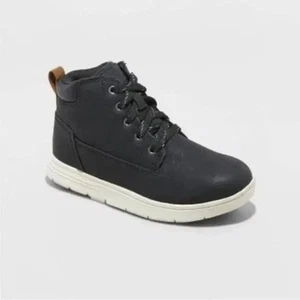 NUEVO CON ETIQUETAS Cat & Jack Niños Grandes Tallas 3 HADLEY Cremallera Lateral Tenis Botas Zapatos Negro - Imagen 1 de 5