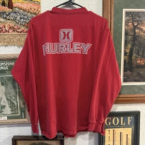 Vintage 90s RARE USA Hurley Surfing Faded Shirt Skate Grunge Punk Size Large - Bild 1 von 6