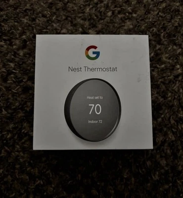 Google Nest 1ª Generación Aprendizaje Plateado Termostato Programable Foto 1 de 3