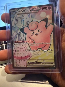 Holo Pokémon Lillie's Clefairy ex 173/159 Sv09: Journey Together casi nuevo/muy bueno - Imagen 1 de 4