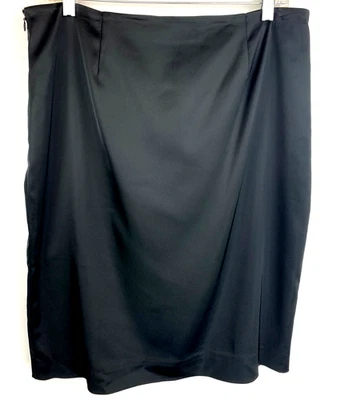 WHITE HOUSE BLACK MARKET Size 12 Satin Pencil Skirt Shiny Straight Womens WHBM - Image 1 of 4