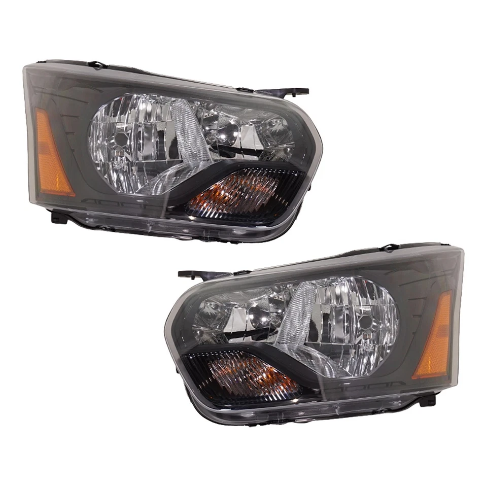 Fit For Ford Transit-250 2015-21 Headlights Halogen Black With Bulbs - Image 1 of 4