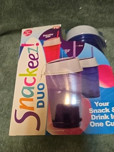 Snackeez! Duo 2 In 1 Snacking Solution 30 Piece Kit Blue - New Sealed - Picture 1 of 4
