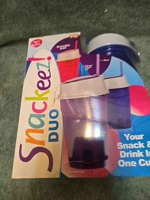 Snackeez! Duo 2 In 1 Snacking Solution 30 Piece Kit Blue - New Sealed - Image 1 of 4