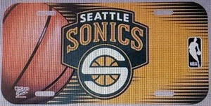 Seattle Super Sonics License Plate NBA Basketball Durable Plastic Tag WinCraft - Picture 1 of 1