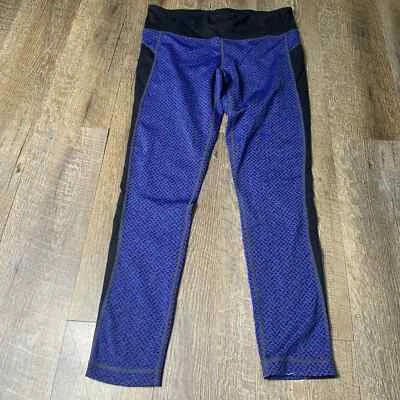Leggings Kirkland Signature para mujer talla mediana azul estampado Foto 1 de 4