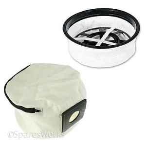 Filtro de tela + bolsa de cremallera lavable reutilizable para aspiradora Numatic HENRY HVR200a HVR200 - Imagen 1 de 12