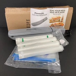 Máquina selladora al vacío de alimentos PowerXL Duo Nutrisealer 6 en 1 almacenamiento de preparación de comidas - Imagen 1 de 14