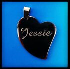 Personalised Custom Free Name Text Engraved Heart Pet  Dog Puppy Cat Id Tags
