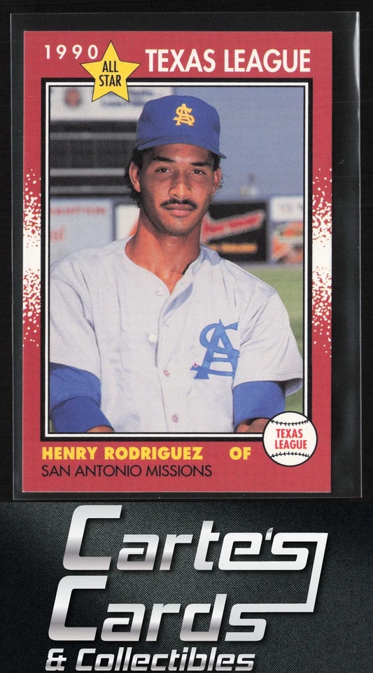 Henry Rodriguez 1990 Grand Slam Texas League All-Stars #8 San Antonio Missions - Image 1 of 2