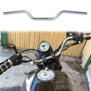 Motorcycle Handlebar 7/8" 22mm Handle Bar MX Style In Chrome For Buell Blast 500 - Picture 1 of 12