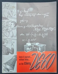 Folleto publicitario calculadora informática de ingeniería de colección década de 1960 CLARY DE-60 - Imagen 1 de 4