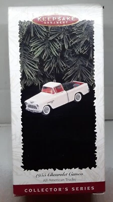  Chevrolet Cameo 1955 camioneta Hallmark adornos de recuerdo autos clásicos estadounidenses Foto 1 de 3