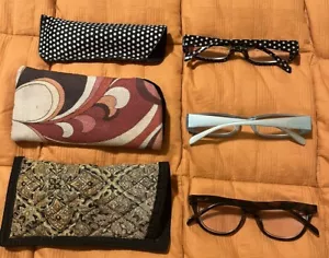 NEW Hummingbird Reading Glasses +3.0: Choice of Black w/Dots or Brown - Picture 1 of 3