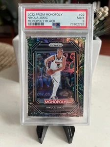Nikola Jokic 2022 Prizm Monopoly Black PSA 9 - Picture 1 of 2