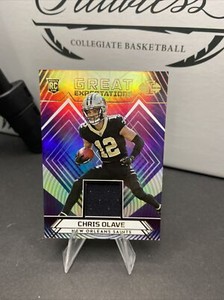 2022 Panini Prizm Rookie Patch Insert Chris Olave No. GE-CO