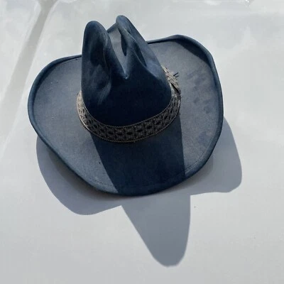 De colección United Hatters Gorra Azul Denim Western Sombrero de Vaquero Talla Grande Foto 1 de 4
