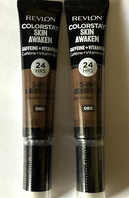 Revlon Colorstay Skin Awaken 5 In 1 Concealer 080 Coffee 0.27 Fl oz Lot of 2 - Image 1 of 4