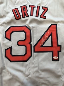 DAVID ORTIZ Autographed PSA AUTHENTICATED Signed Red Sox Jersey Big Papi - Picture 1 of 6