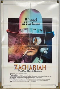 ZACHARIAH FF ORIGINAL ONE SHEET MOVIE POSTER DON JOHNSON COUNTRY JOE & FISH 1971 - Picture 1 of 1
