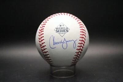 Autógrafo de béisbol firmado por Chris Young Serie Mundial 2023 automático PSA/DNA AN65894 Foto 1 de 3