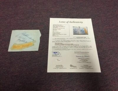 1965 St Louis Cardinals Signed Album Page JSA COA - Image 1 of 4