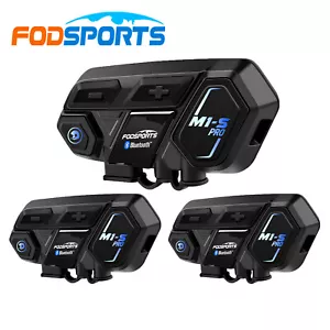 3X 10Rider 2km Motorcycle Intercom Bluetooth Headset Helmet Communication System - Picture 1 of 12