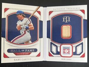2023 National Treasures GARY CARTER HOF BOOKLET Game Used Bat Relic #50/99 Mets