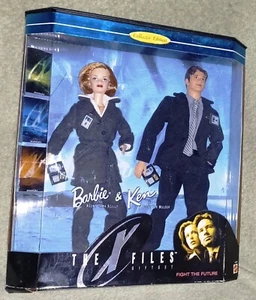 Barbie Ken The X Files Giftset Fight the Future BOX 1998 Doll Agent Fox Mulder - Picture 1 of 10