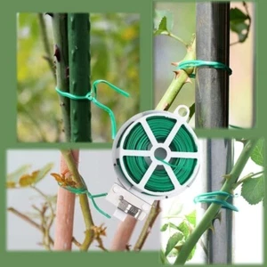 Fil de Fer Jardinage Attache Plante Métallique avec Dévidoir - Photo 1/3