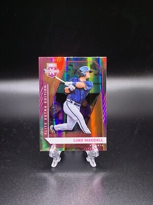 2021 Panini Elite Extra Edition Luke Waddell Pink SP RC #157 Atlanta Braves - Image 1 of 2