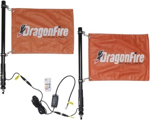DragonFire Spiral LED Lighted Whip 2 ft. Smoke - Picture 1 of 1