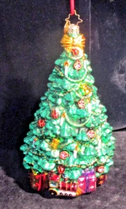 Retired Christopher Radko  Grand Stand Christmas Tree Ornament 8 3/4" - Picture 1 of 4